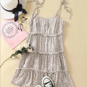 • Leopard Print Frill Dress •